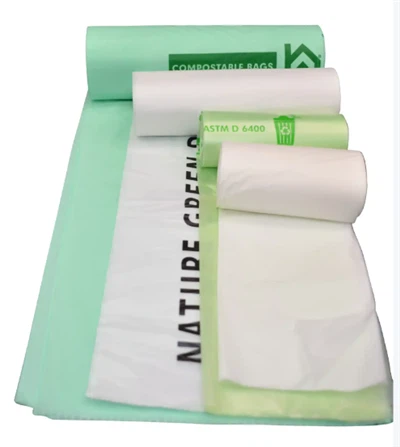 Biologiskt nedbrytbara plastpåsar